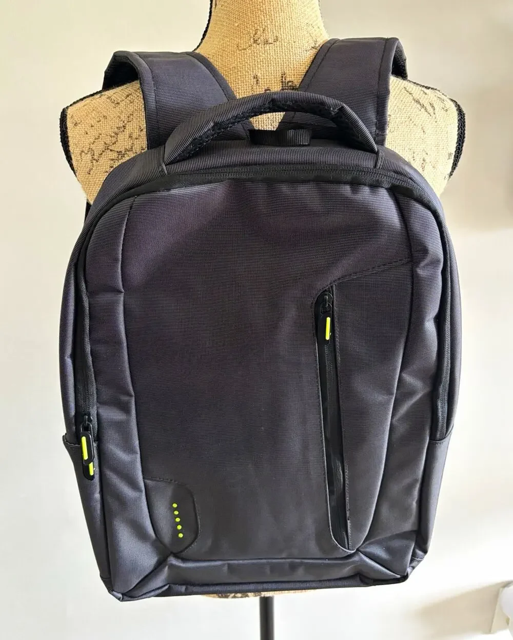 Covax Laptop Backpack for 14 in Laptop Polyester Padded Black/Gray/Green